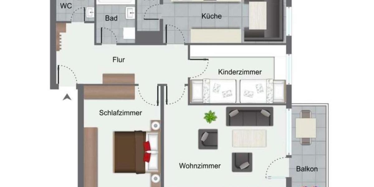 Etagenwohnung Heilbronn Kernstadt - 3 Zimmer, 76 m&sup2;, 280.000&euro; | Angebot:26712736