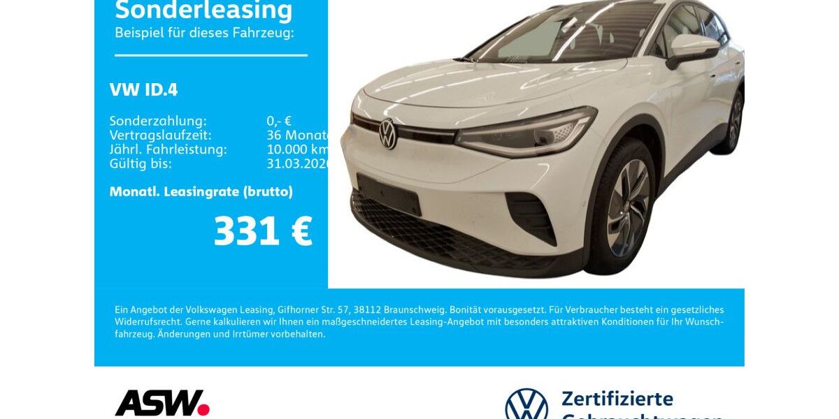 VW ID.4 13.300 km 34.830 &euro; Neckarsulm 74172