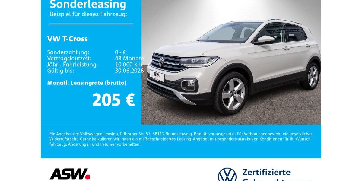 VW T-Cross 28.600 km 18.960 &euro; Sinsheim 74889