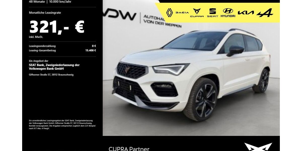 Cupra Ateca 21.900 km 34.380 &euro; Mosbach 74821