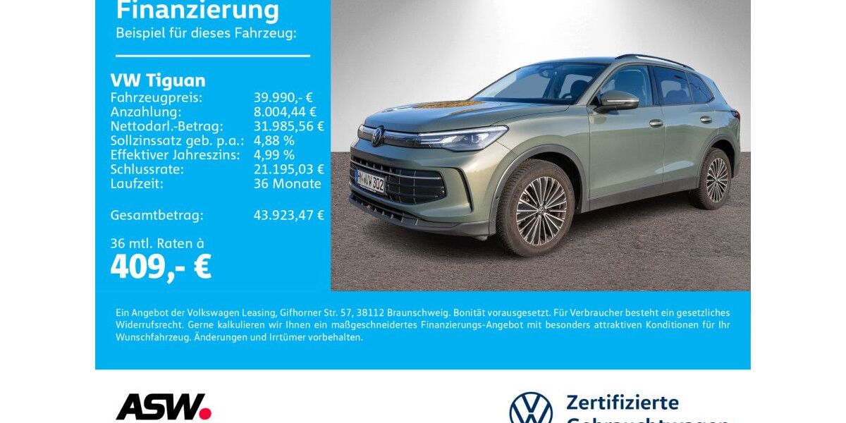 VW Tiguan 37.900 km 39.990 &euro; Neckarsulm 74172