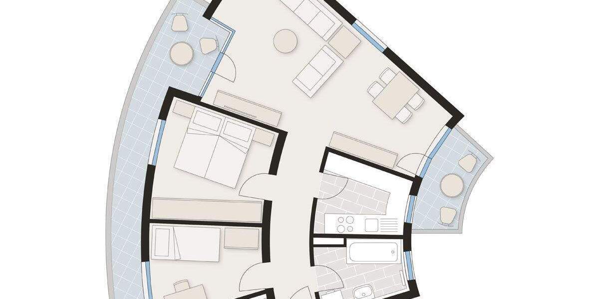 Etagenwohnung Neckarsulm Amorbach - 3 Zimmer, 79 m&sup2;, 224.000&euro; | Angebot:25747917