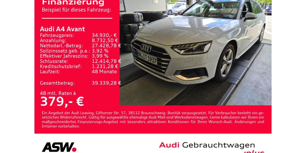 Audi A4 50.000 km 34.930 &euro; Heilbronn 74074
