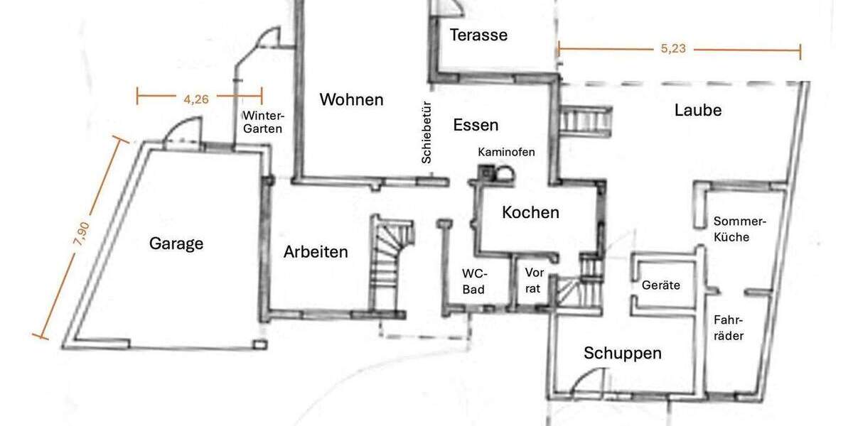 Einfamilienhaus Sinsheim-Eschelbach Eschelbach - 8 Zimmer, 165 m&sup2;, 440.000&euro; | Angebot:25654244