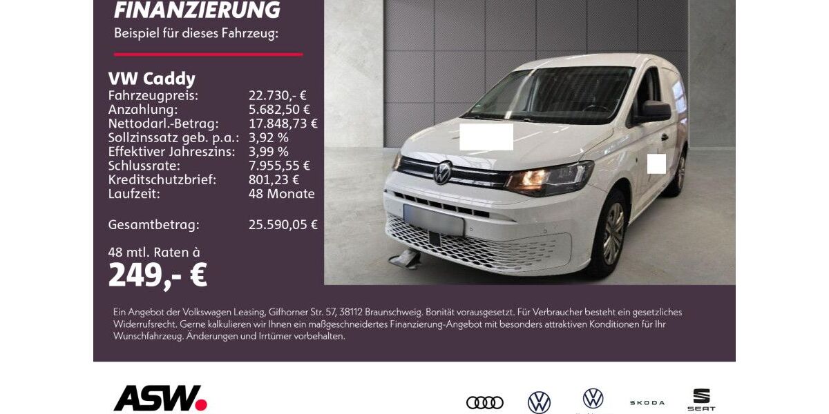 VW Caddy 110.200 km 22.730 &euro; Neckarsulm 74172