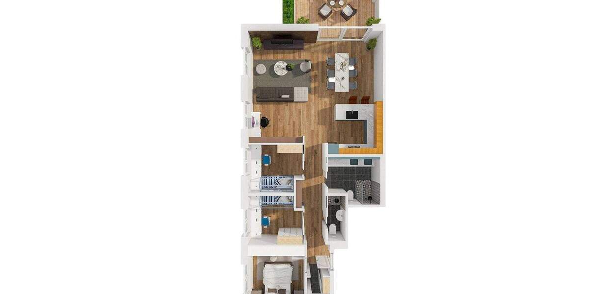 Etagenwohnung Bad Friedrichshall Kochendorf - 4 Zimmer, 115 m&sup2;, 681.000&euro; | Angebot:25690315