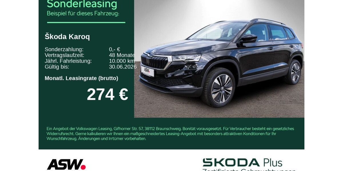 Skoda Karoq 19.990 km 31.460 &euro; Weinsberg 74189