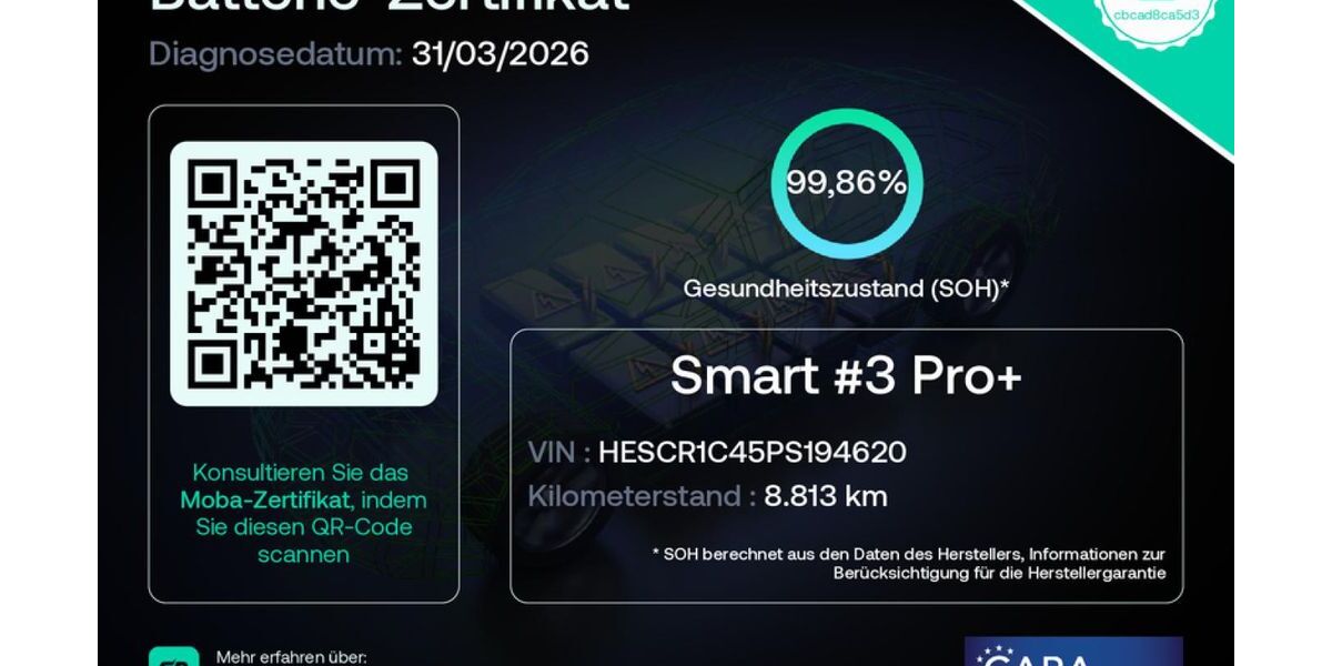 Smart #3 8.810 km 31.999 &euro; Bruchsal 76646