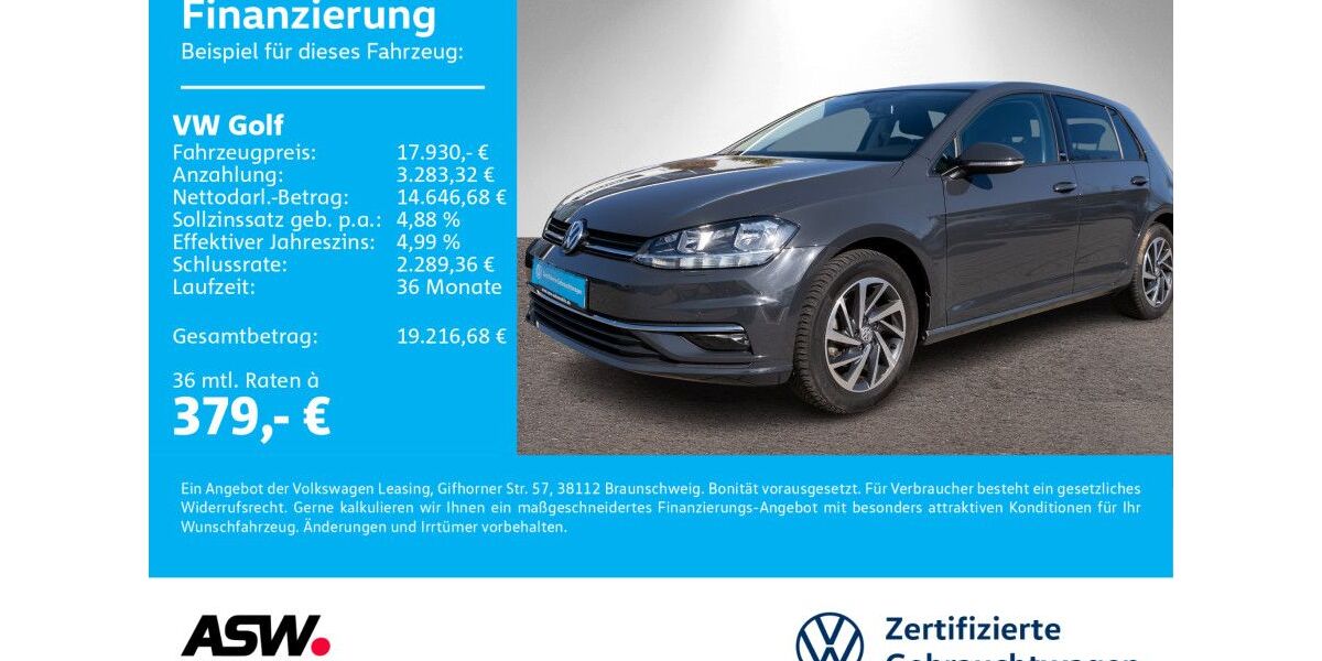 VW Golf 53.300 km 17.930 &euro; Neckarsulm 74172