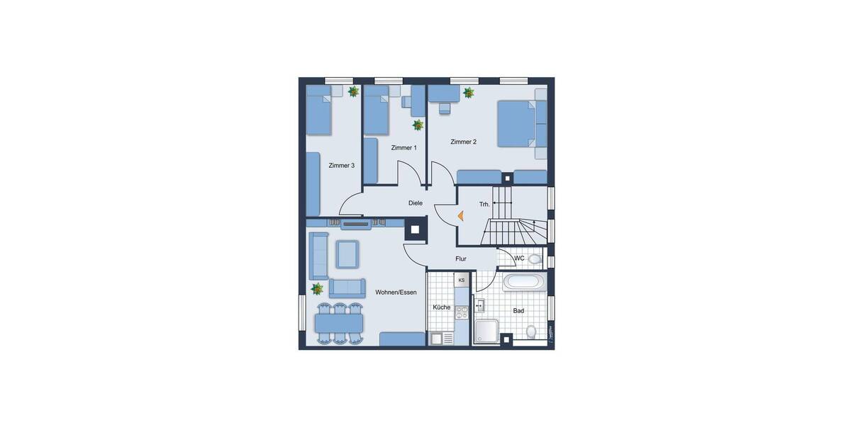 Etagenwohnung Heilbronn Kernstadt - 4 Zimmer, 89 m&sup2;, 267.000&euro; | Angebot:25682045