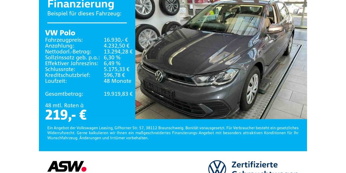 VW Polo 29.930 km 16.930 &euro; Bad Rappenau 74906