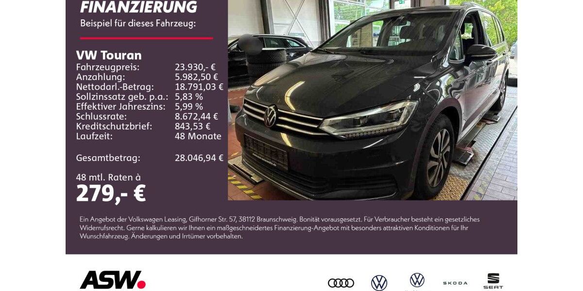 VW Touran 84.200 km 23.930 &euro; Weinsberg 74189