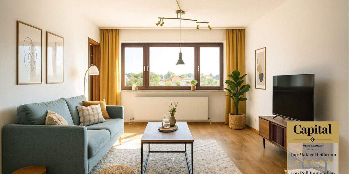 Etagenwohnung Heilbronn Kernstadt - 2 Zimmer, 74 m&sup2;, 295.000&euro; | Angebot:25731881