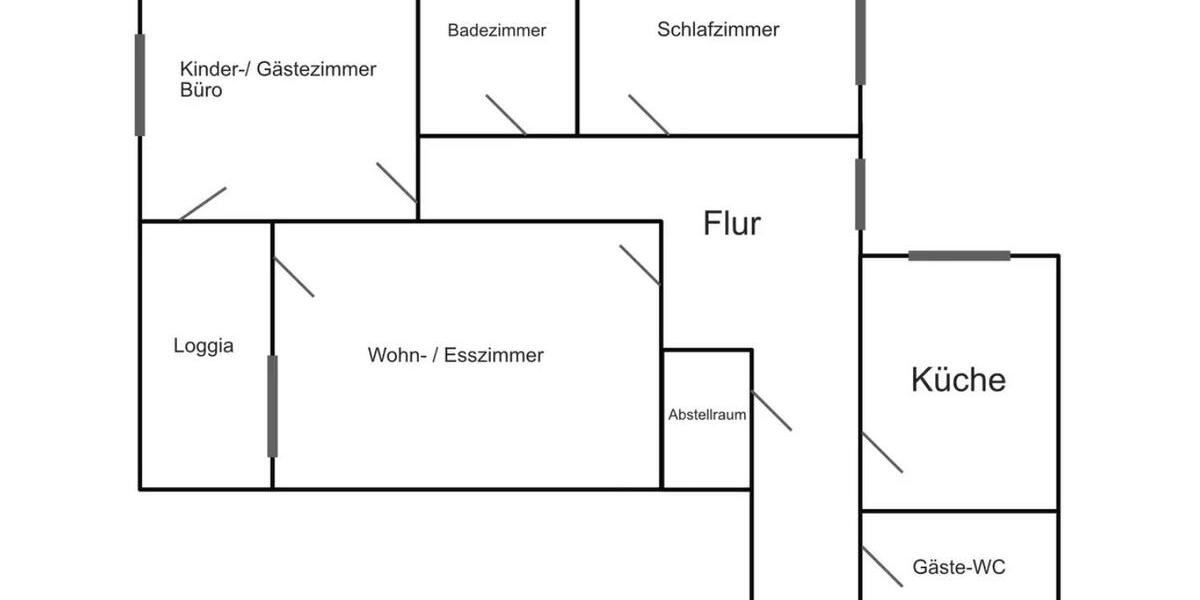 Hochparterre Bad Schönborn - 3 Zimmer, 100 m&sup2;, 329.000&euro; | Angebot:24374682