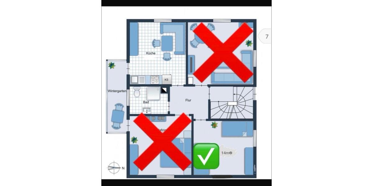 Erdgeschoßwohnung Heilbronn Frankenbach - 1 Zimmer, 14 m&sup2;, 450&euro; | Angebot:25381302