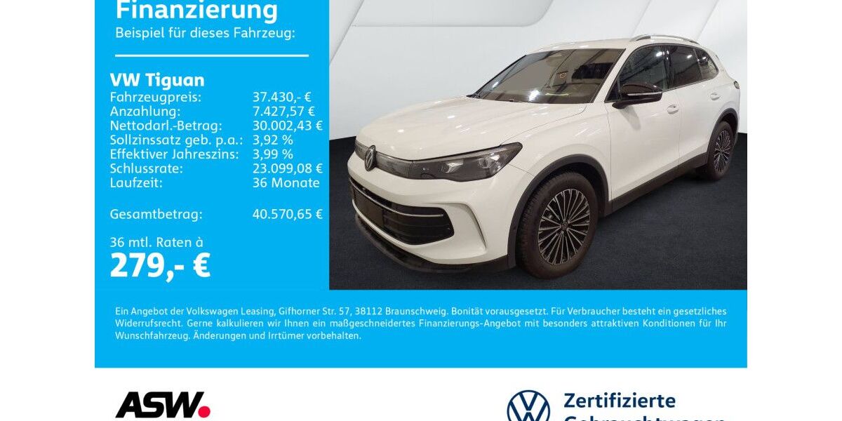 VW Tiguan 25.800 km 37.430 &euro; Bad Rappenau 74906