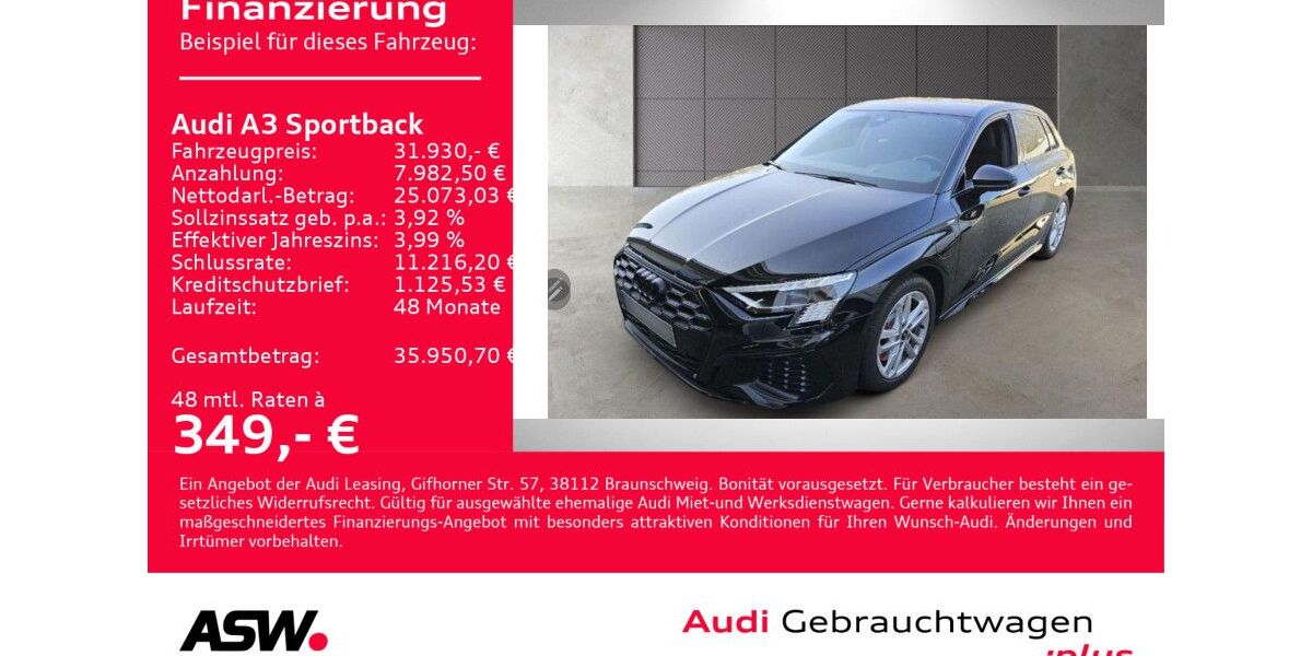 Audi A3 18.700 km 31.930 &euro; Heilbronn 74074