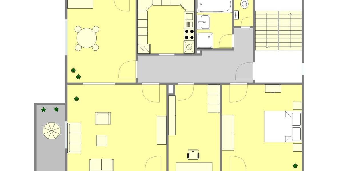 Etagenwohnung Heilbronn Böckingen - 6 Zimmer, 127 m&sup2;, 1.325&euro; | Angebot:25638392