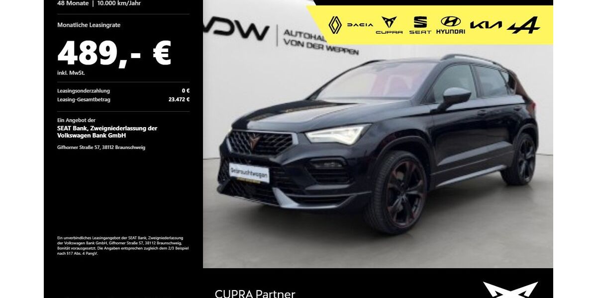 Cupra Ateca 32.900 km 37.480 &euro; Mosbach 74821